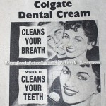 Advert Colgate Toothpaste Retro