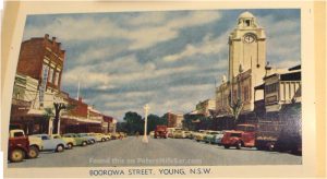 Old Postcard Boorowa St Young NSW