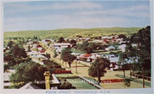 Postcard 1950 Tenterfield NSW Rouse St