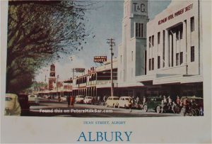 Postcard Dean St Albury NSW