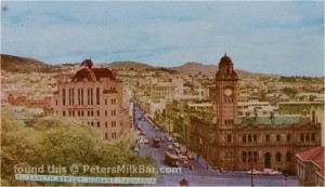 Postcard Vintage Hobart Tas Eliz St