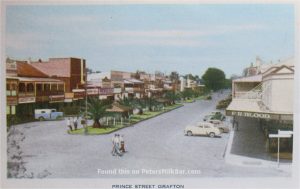 Prince St Grafton NSW Old Postcard