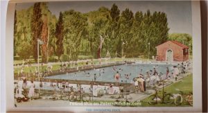 Swimming Pool Old Postcard Mudgee NSW