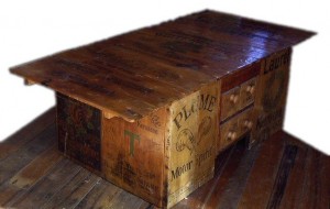 Plume, Shell, Light of Age VacuumO Oil Coffee Table Home Made