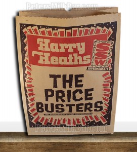 Harry Heaths SSW Supermarket Vintage Grocery Brown Bag