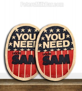 Uncle Sam Deodorant Cloth Patches from TV AD