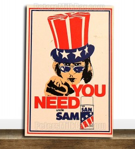 Uncle Sam Deodorant Vintage Sticker
