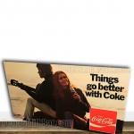 Coca Cola Advertising Poster Couple Guitar Surf Summer