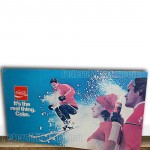Coca Cola Advertising Poster Couple Snow Skiing