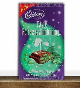 Cadbury Poster Vintage Advertisement Peppermint Chips