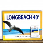 Cigarette Vintage Longbeach 40s Tobacco Advertising Poster