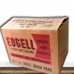 Edgell Petersville Vintage Peas Carboard Box