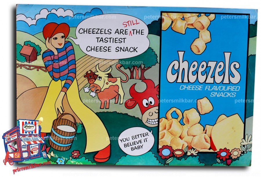 Milk Bar Signs Old Cheezels Cardboard