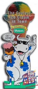 Peters Icecream Scoop Moo Sign Front of Milk Bar