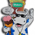 Peters Icecream Scoop Moo Sign Front of Milk Bar