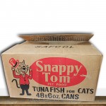 Snappy Tom Cat Food Vintage Cardboard Box