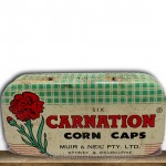 Carnation Corn Caps Vintage Medicine