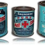 Saunders Pure Malt Extract Tins Vintage