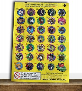 Tazo Beyblades Checklist