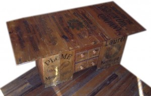 Plume, Shell, Light of Age VacuumO Oil Coffee Table Home Made