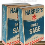 Harpers Dried Sage Packet Vintage Grocery Australia