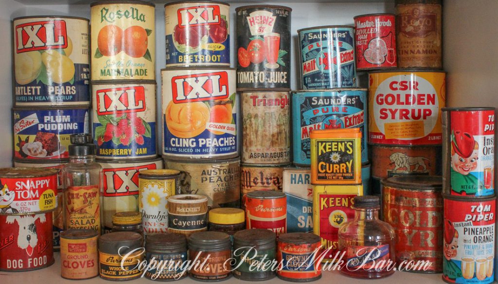 Collectible Vintage Australian Grocery including Big Sister, IXL, Heinz, Tom Piper, Keens, CSR, Saunders