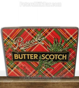 Pascall Tasmanina Butter Scotch Vintage Lolly Confection Tins